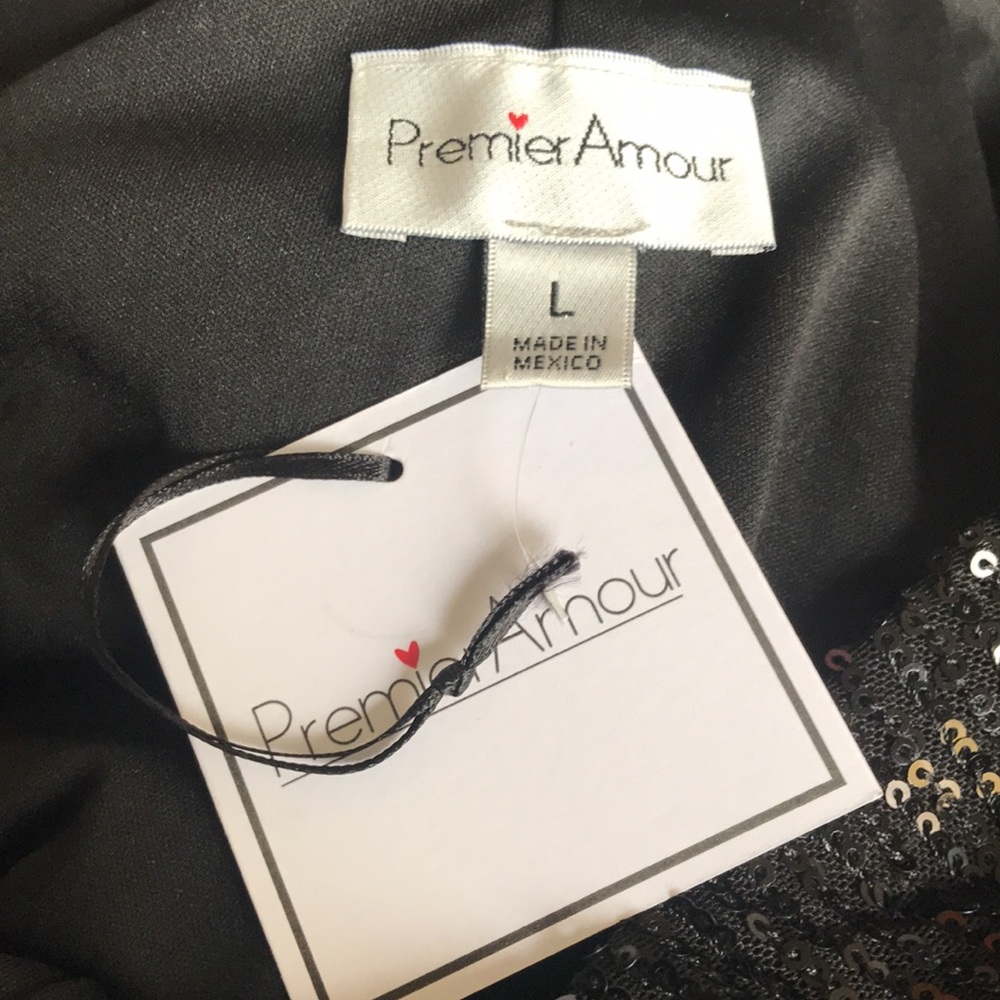 NEW Premier Amour Straight Pull-On Sequin Pant - Picture 7 of 8